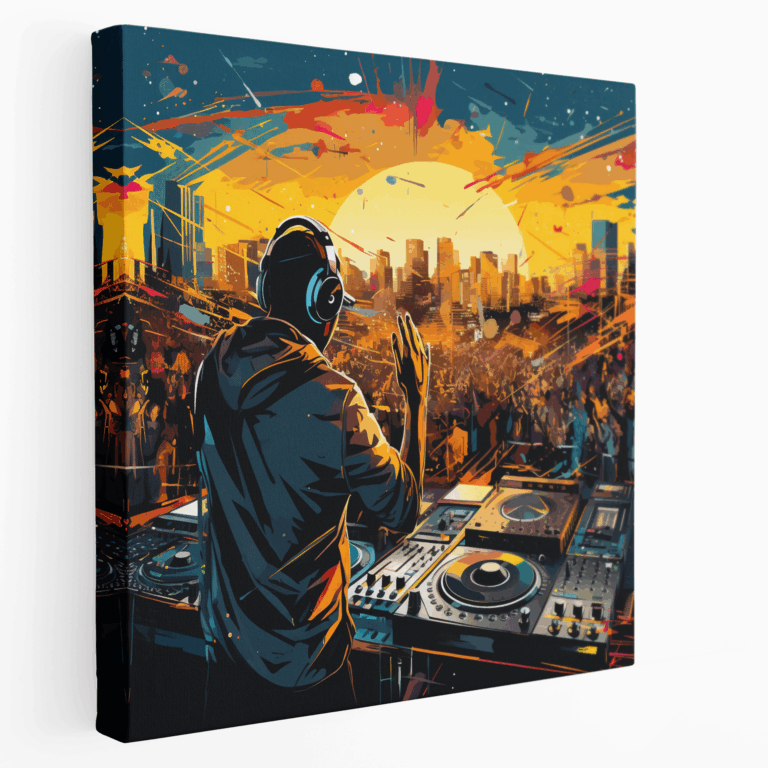 Graffiti DJ Kanvas Tablo