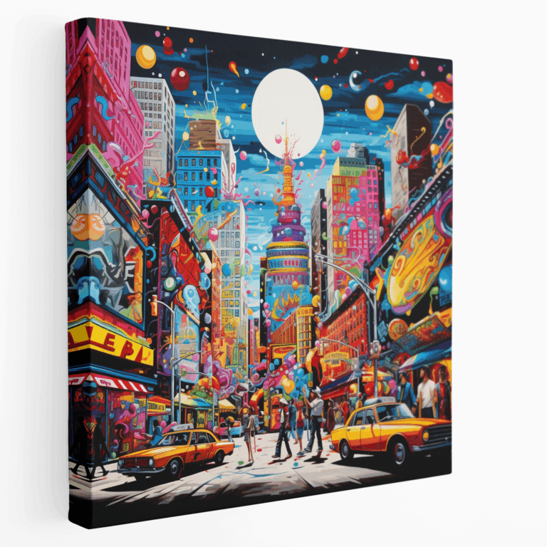 Pop Art Sokak Sanatçıları Kanvas Tablo