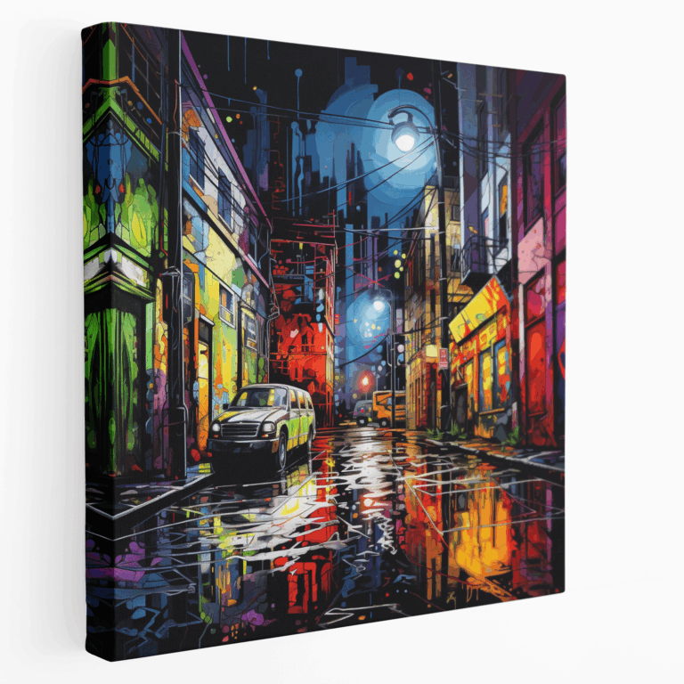 Graffiti Sıçrama Kanvas Tablo