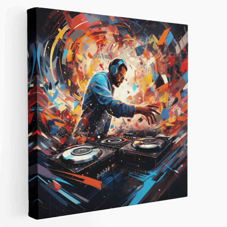 Geometrik DJ Kanvas Tablo