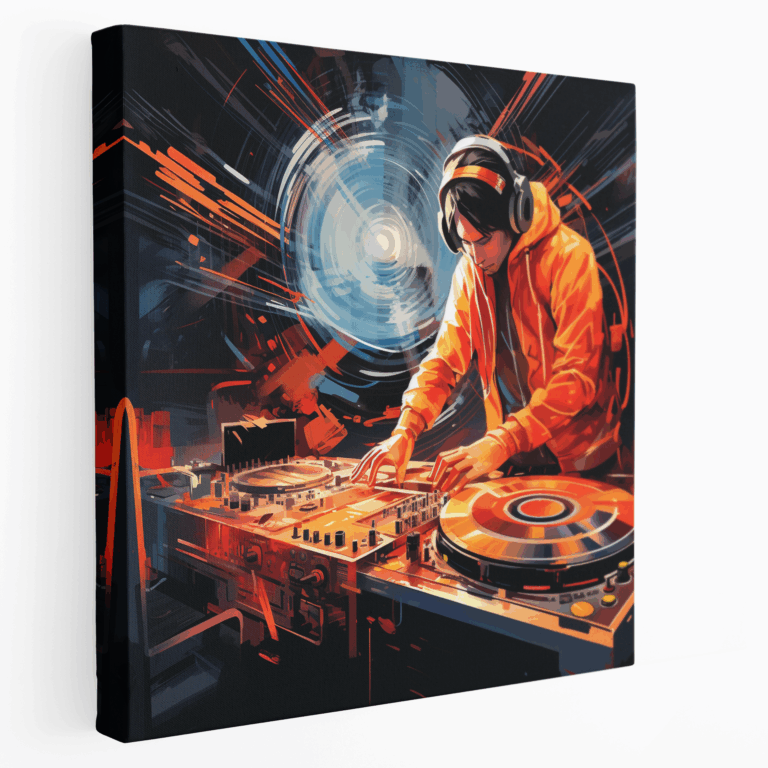 DJ'nin Ritmi Kanvas Tablo