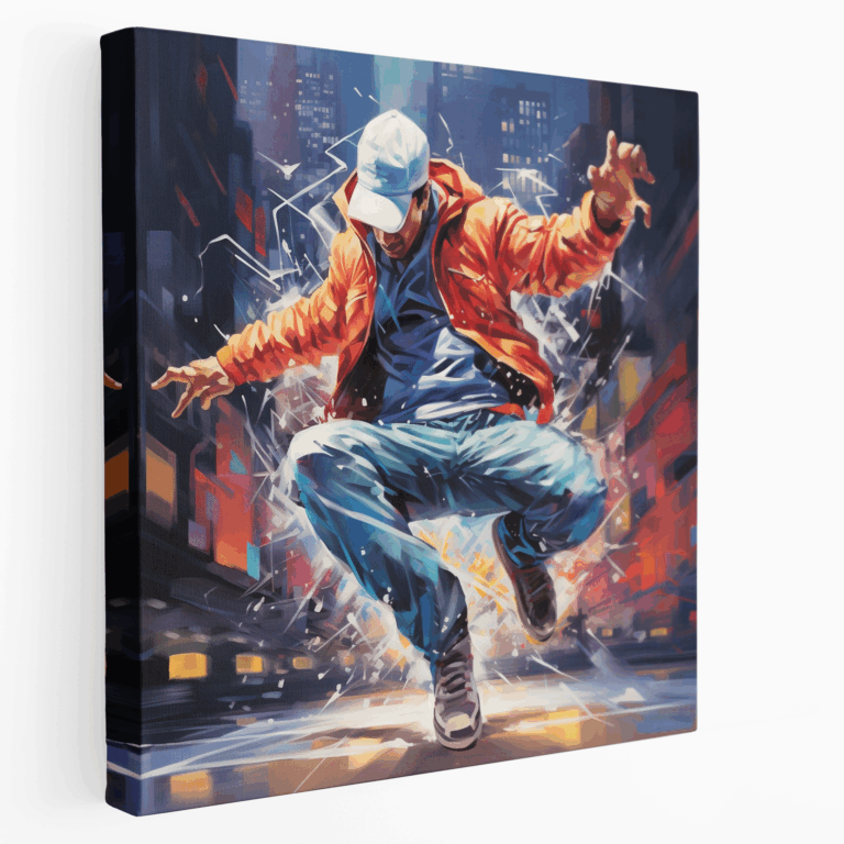 Graffiti Breakdance Kanvas Tablo Baskı