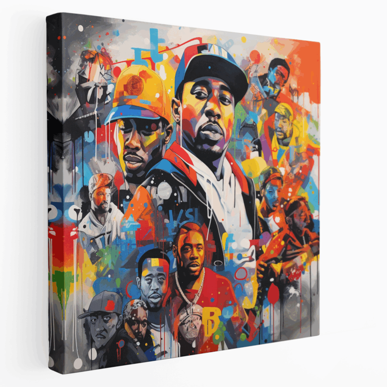 Hip-Hop İkonları Koleksiyonu Kanvas Tablo Baskı