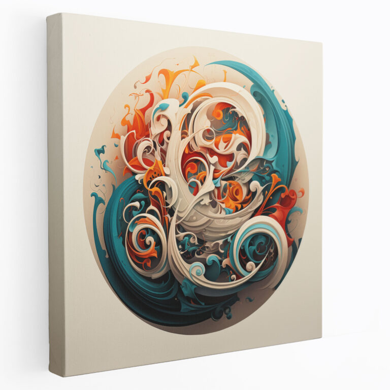 Kutsal Kur'an Duvar Sanatı - Modern Hat Kanvas Tablo - Kutsal Kur'an Modern Hat Çağdaş Sanat Ev Dekorasyonu