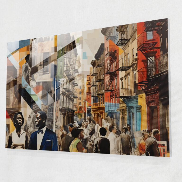 Harlem Cam Sanatı - Modern Kültürel Kolaj - Harlem Görsel Çeşitlilik Modern Kolaj