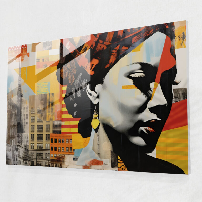 Harlem Koleksiyonu Cam Tablo - Duvar Sanatı Duvar Dekorasyonu