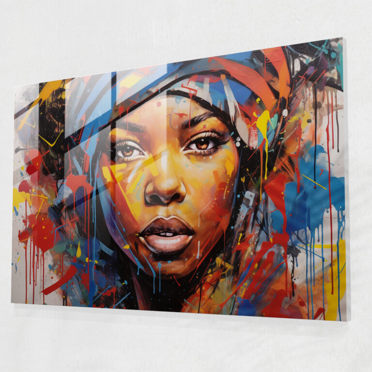 Harlem Modern Sanat - Renkli Kentiçi Vibe ile Harlem Graffiti Sanatı Kanvas Tablo
