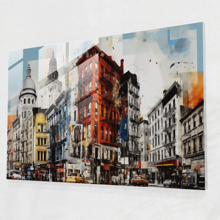 Harlem Cam Tablosu - Soyut Anıt Koleksiyonu - Harlem Modern Sanat Anıt Ev Dekorasyonu