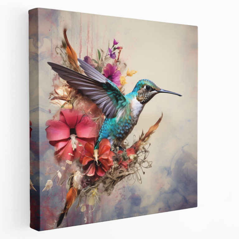 Kolibriler Temalı Kanvas Tablo Baskı - Kolibri Kanvas Tablo
