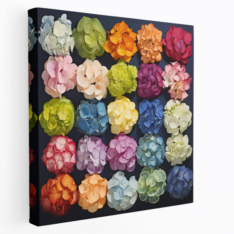 Modern Hortensia Koleksiyon Duvar Sanatı - Kanvas Tablo Çağdaş Tasarım