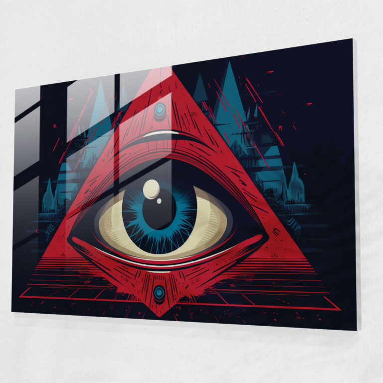 Minimalist Illuminati Cam Tablo - Ev Dekorasyonu Duvar Dekorasyonu