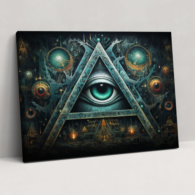Illuminati Duvar Dekorasyonu - Duvar Sanatı Kanvas Tablo Duvar Dekorasyonu
