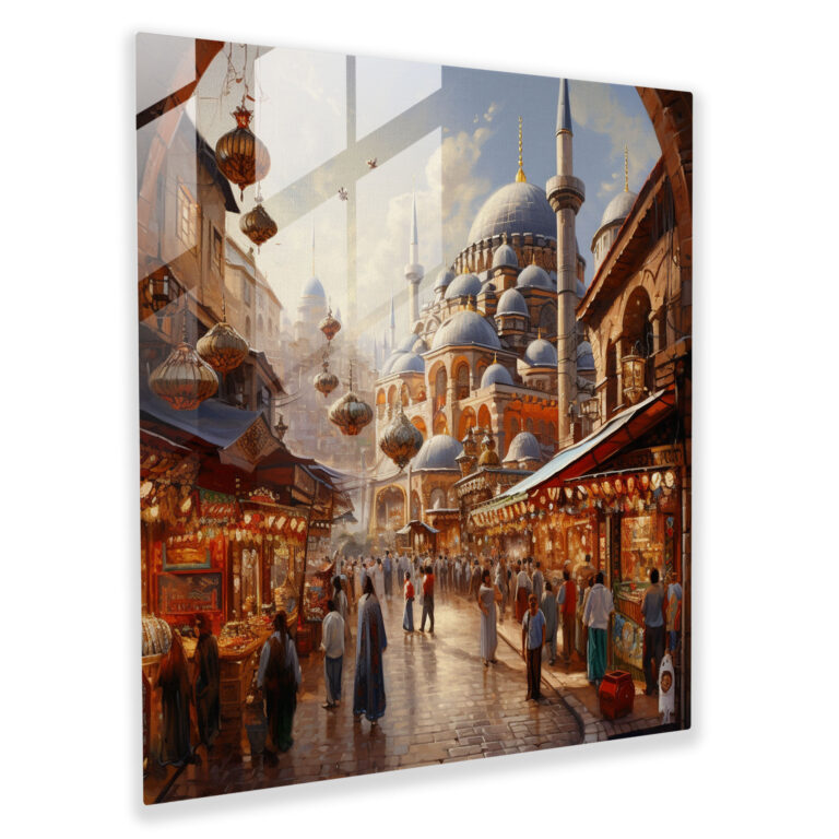 Kapalıçarşı Cam Tablo Baskı - İstanbul Panorama