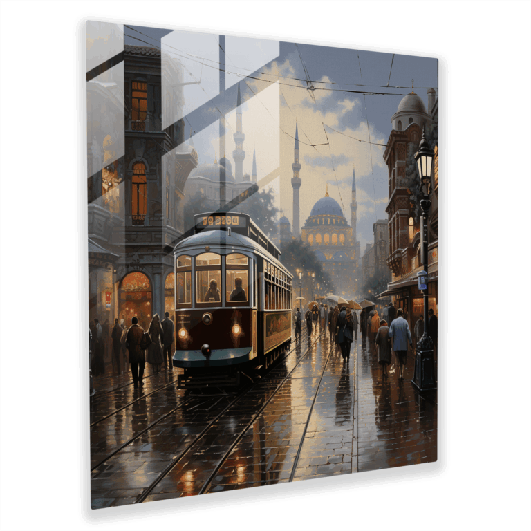 Tarihi İstanbul Cam Tablosu