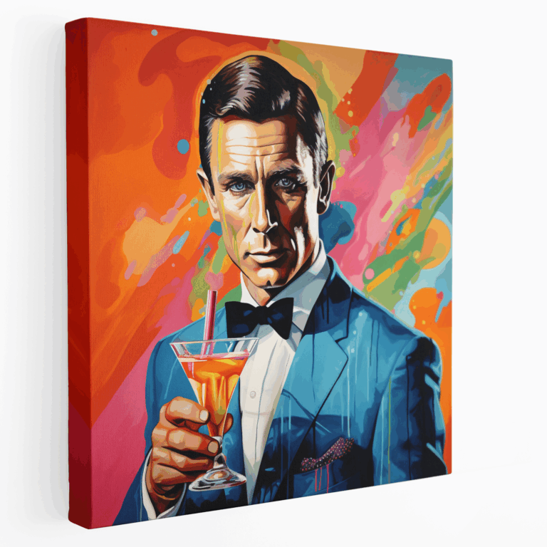 007 Pop Art Kanvas Tablo Baskı