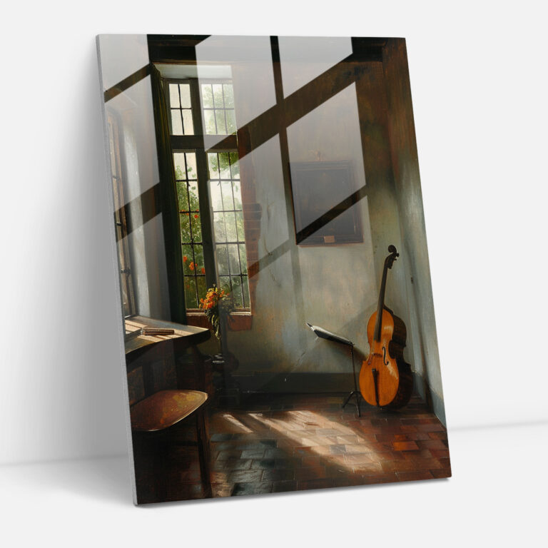 Johannes Vermeer Duvar Dekorasyonu - Cam Tablo Sanatı Ev Dekorasyonu