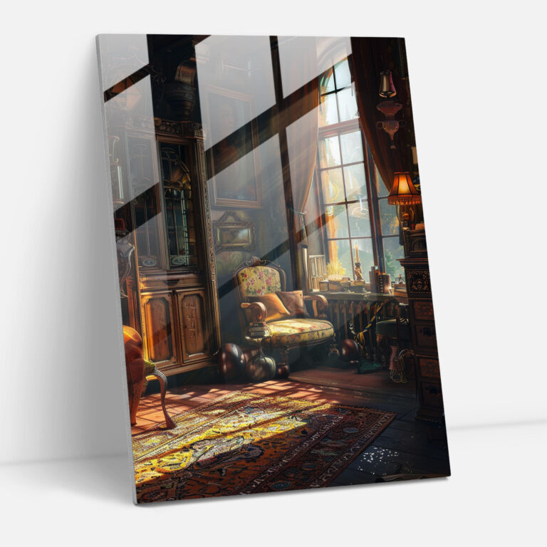 Johannes Vermeer Cam Tablo Duvar Dekorasyonu - Ev Dekorasyonu Cam Sanat