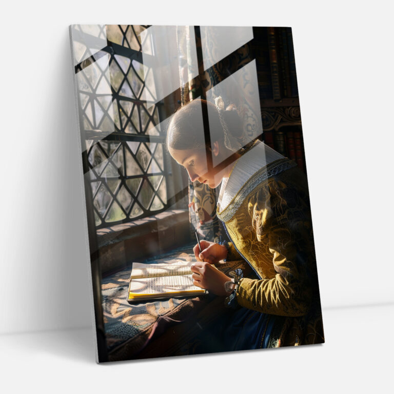 Lady Writing A Letter Cam Tablo Sanatı - Johannes Vermeer Ev Dekorasyonu Duvar Dekorasyonu
