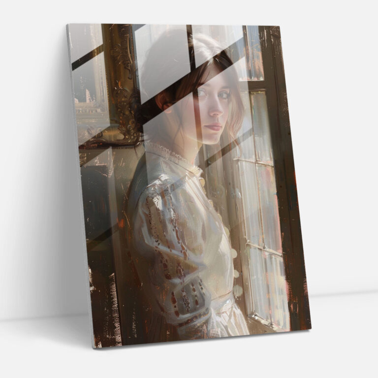 Johannes Vermeer Cam Duvar Sanatı Modern Sanat - Ev Dekorasyonu Cam Sanatı Cam Duvar Sanatı