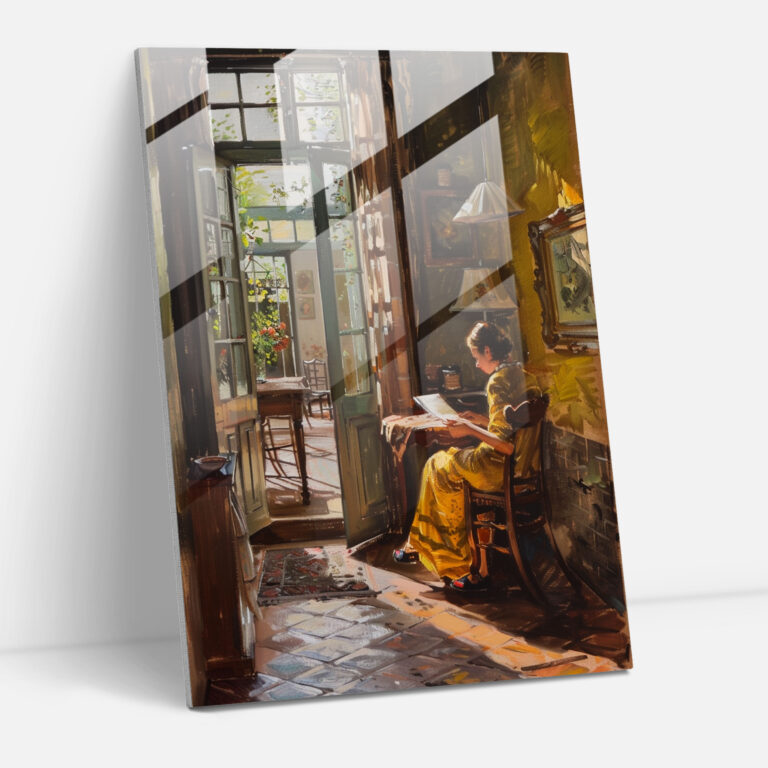 Johannes Vermeer Ev Dekorasyonu - Cam Tablo Sanatı ve Duvar Dekorasyonu