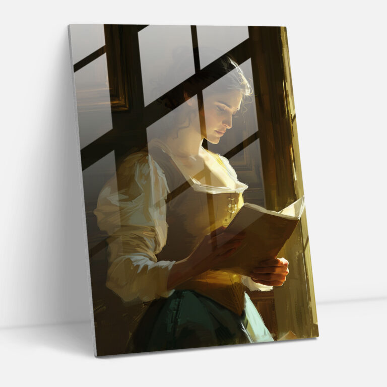 Johannes Vermeer Cam Tablo - Johannes Vermeer Cam Sanatı Cam Duvar Sanatı Ev Dekorasyonu