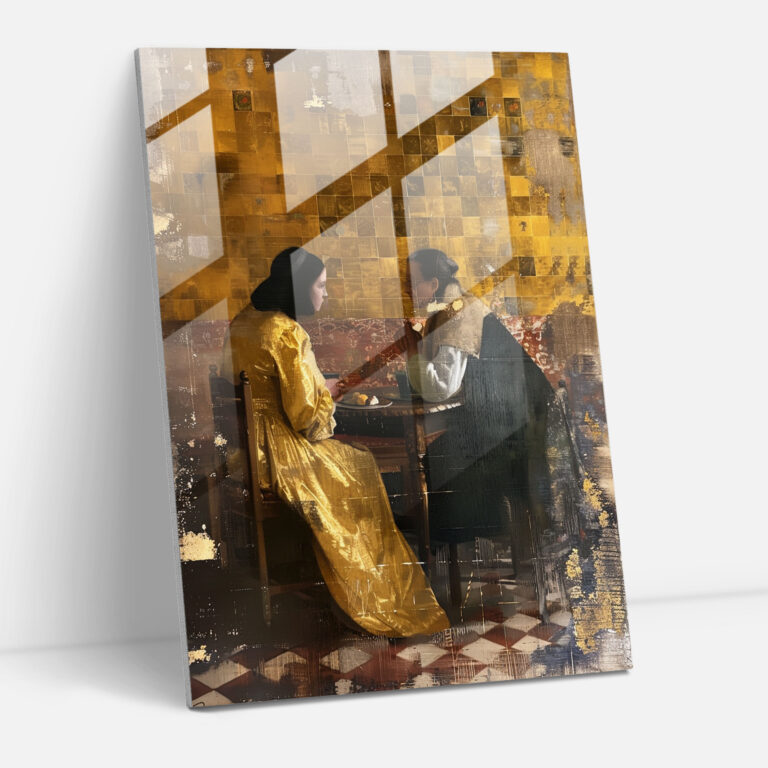 Johannes Vermeer Cam Tablo Sanatı - Cam Tablo Sanat Eseri Johannes Vermeer