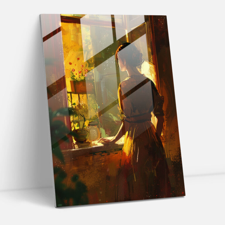Johannes Vermeer Ev Dekorasyonu - Duvar Dekorasyonu Cam Tablo Modern Sanat