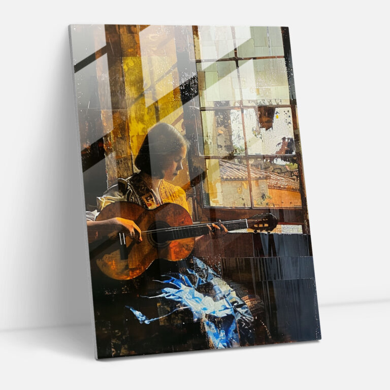 Johannes Vermeer Modern Sanat - Gitar Çalan Kadın - Kanvas Tablo