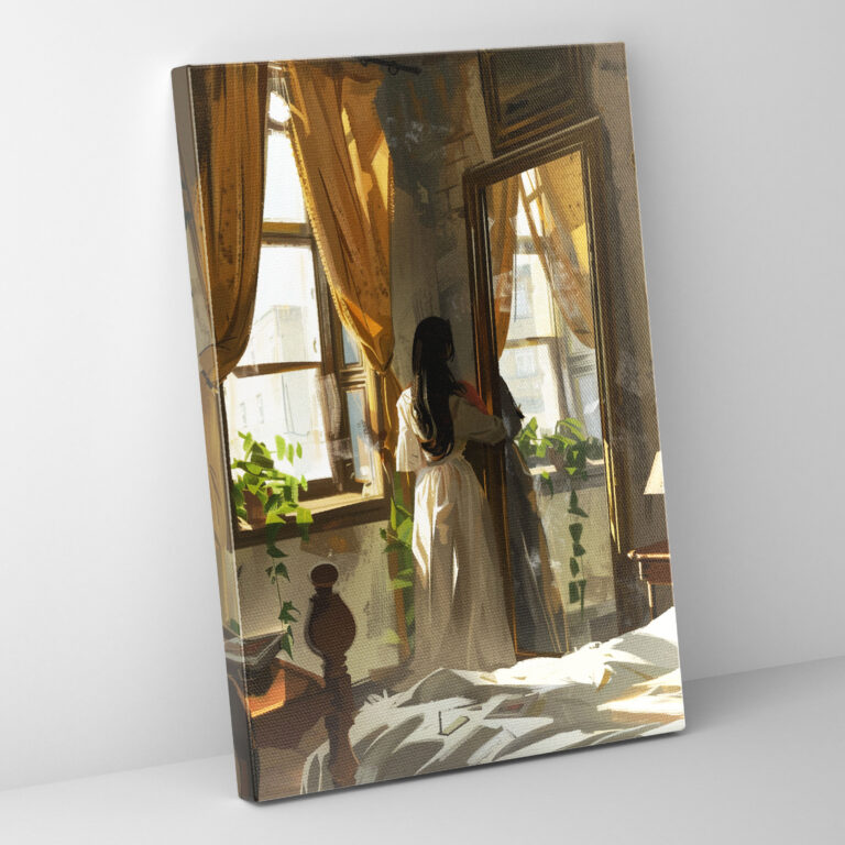 Johannes Vermeer Tarzı Kanvas Tablo - Duvar Dekorasyonu Ev Dekorasyonu
