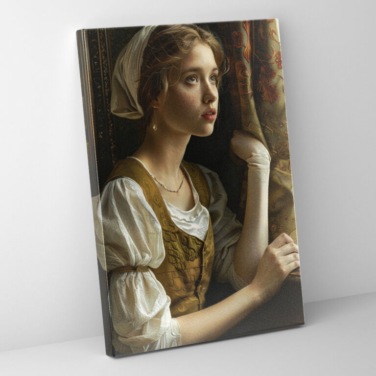 Johannes Vermeer Duvar Sanatı - Ev Dekorasyonu için Kanvas Tablo