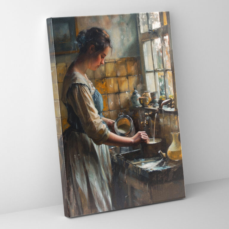 Johannes Vermeer Tablo - Kanvas Duvar Sanatı Ev Dekorasyonu
