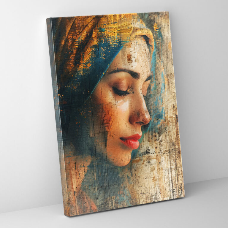 Johannes Vermeer'in Huzurlu Bir Kadın Portresi Duvar Sanatı - Duvar Dekorasyonu Kanvas Tablo