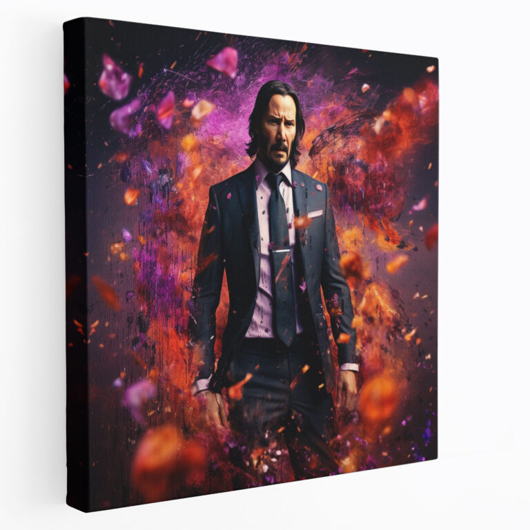 John Wick Kanvas Tablo - Gerçeküstü Rüya Manzarası - Soyut Unsurlar Duvar Dekorasyonu Kanvas Duvar Sanatı