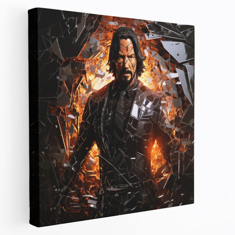 John Wick Metal Duvar Sanatı - 3D Metal Sanat Duvar Dekorasyonu Havalı