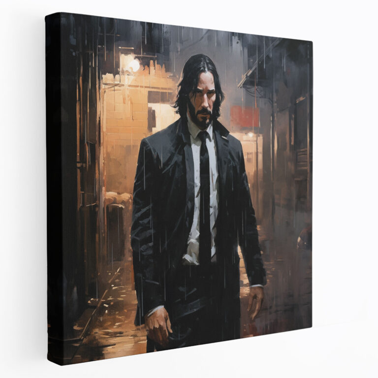 John Wick Duvar Süsü - Ev Dekorasyonunda John Wick Temalı Kanvas Tablo