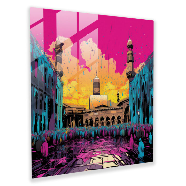 Kaabe Pop Art Cam Tablo - Cesur Renkler Ev Dekorasyonu