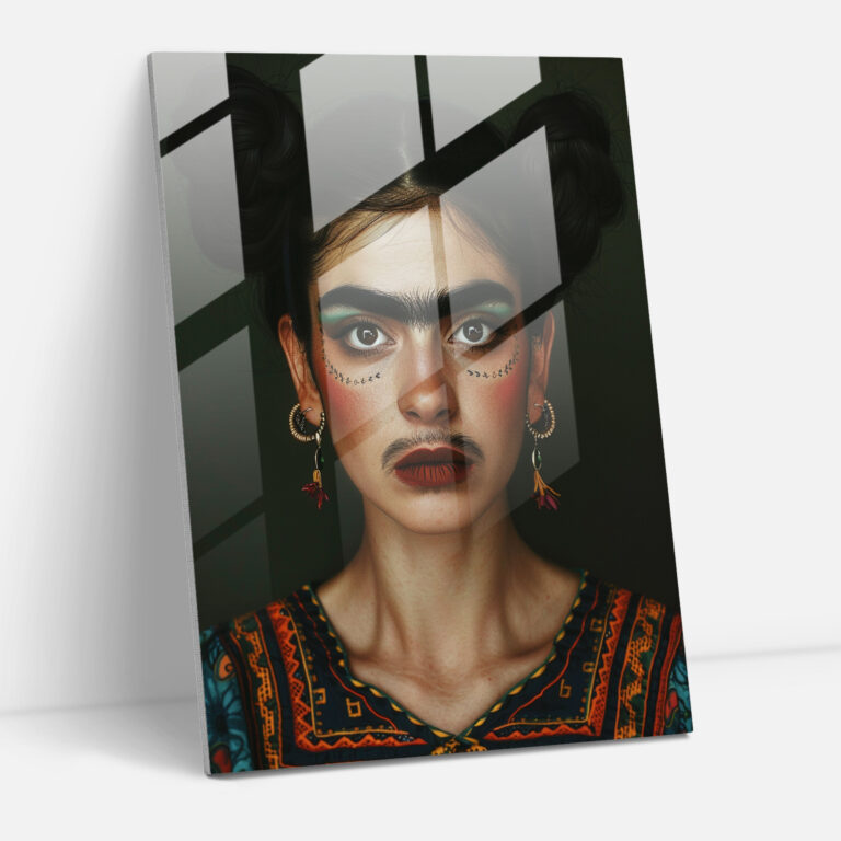 Frida Kahlo Tarzı Cam Duvar Sanatı - Frida Kahlo Eserleri Cam Sanatı Modern Sanat