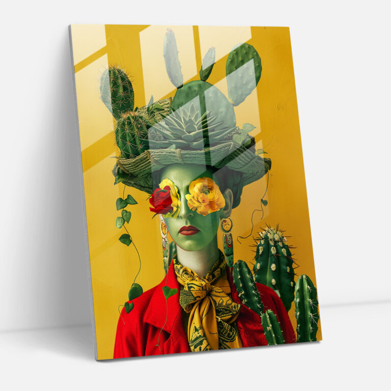 Frida Kahlo Tarzı Ev Dekorasyonu - Frida Kahlo Eserleri Ev Dekorasyonu Modern Sanat Cam Duvar Sanatı