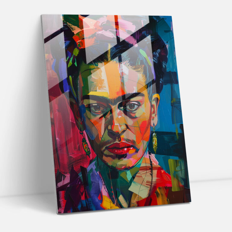 Frida Kahlo Tarzı Ev Dekorasyonu - Frida Kahlo Eserleri Ev Dekorasyonu Cam Tablo Sanatı
