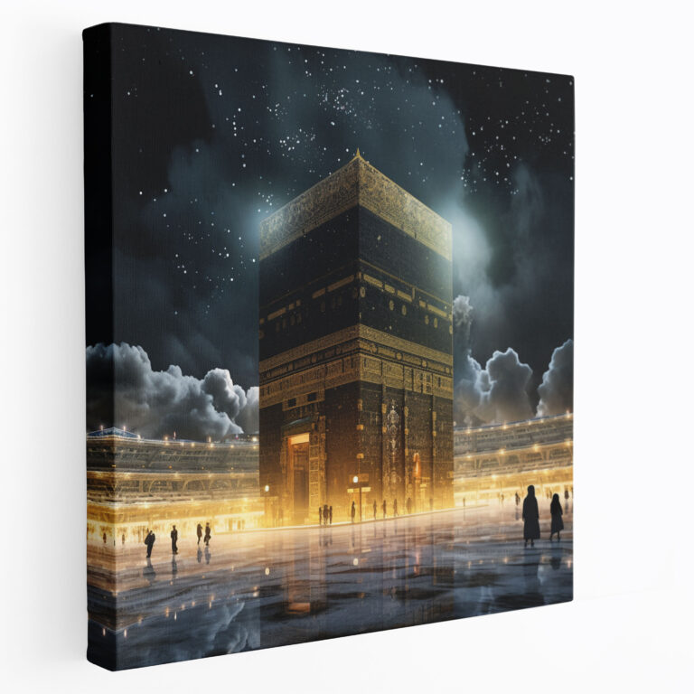 Kaaba Duvar Sanatı - Çağdaş Dijital Sanat - Kanvas Tablo - Kaaba Dijital Sanat Kanvas Tablo Gelecekçi