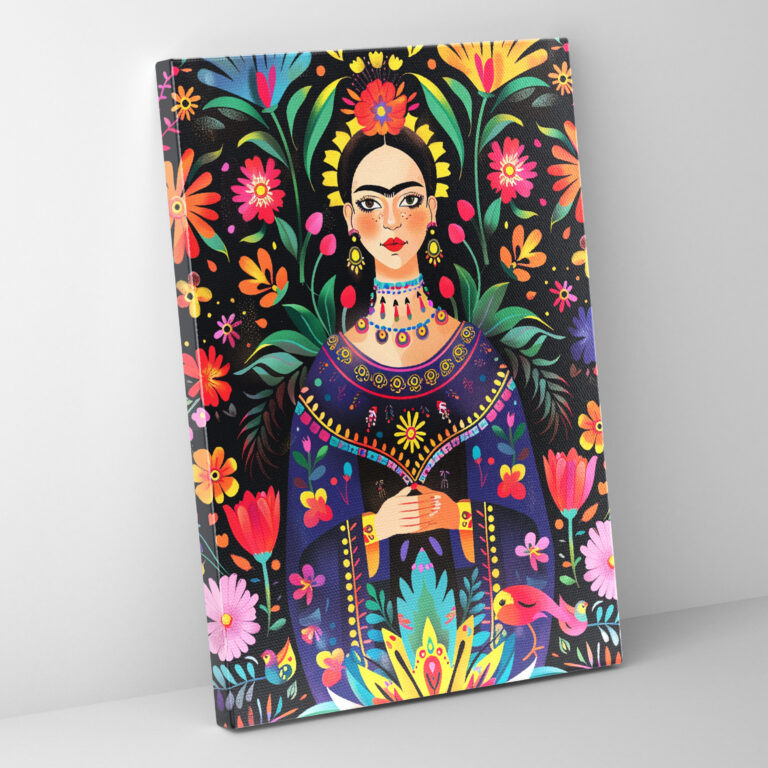 Frida Kahlo Tarzı Duvar Dekorasyonu - Ev Dekorasyonu Kanvas Tablo Sanatı