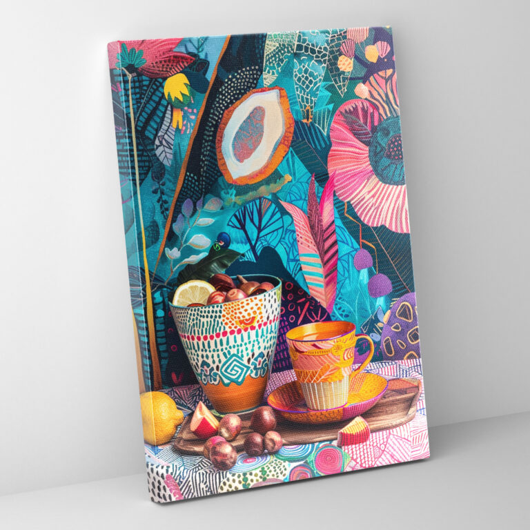 Frida Kahlo Tarzı Kanvas Tablo - Ev Dekorasyonu Kanvas Tablo