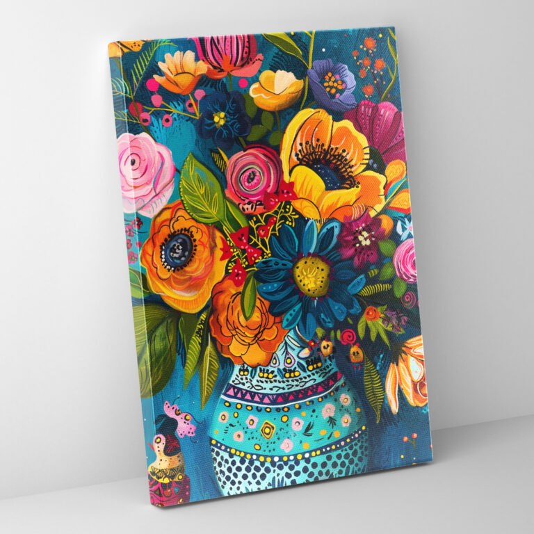 Frida Kahlo Tarzı Kanvas Tablo - Ev Dekorasyonu için Frida Kahlo Tasarımı