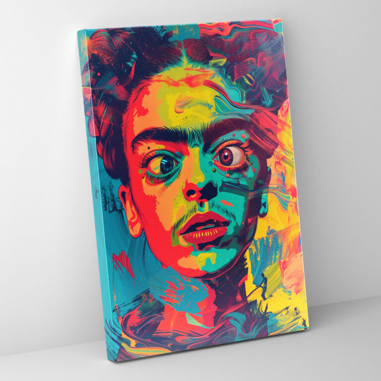 Frida Kahlo Tarzı Kanvas Tablo - Ev Dekorasyonu