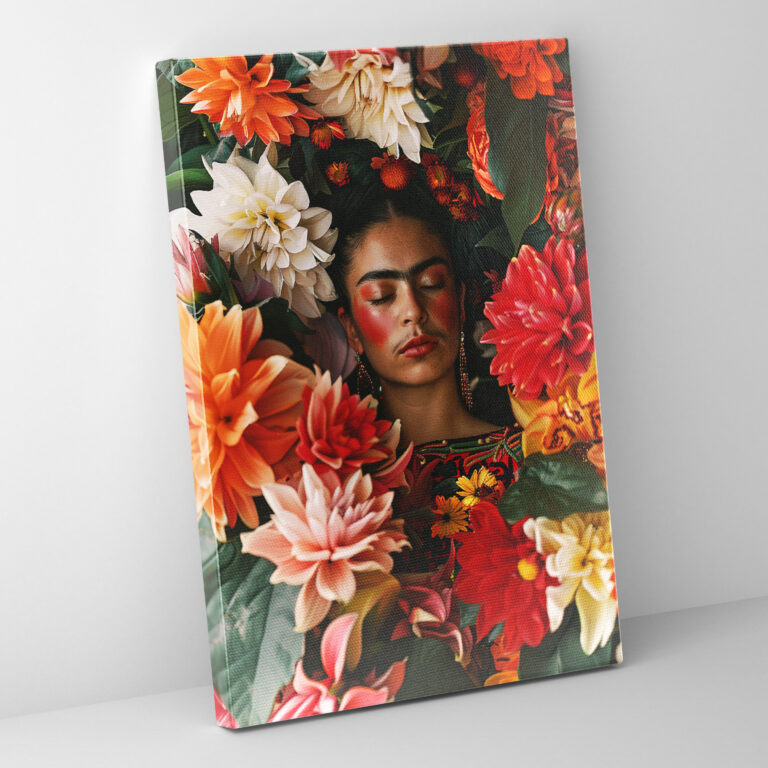 Frida Kahlo Tarzı Duvar Dekorasyonu - Ev Dekorasyonu Kanvas Tablo