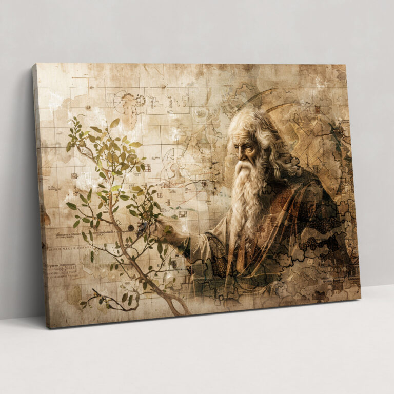 Leonardo Da Vinci Kanvas Tablo - Ev Dekorasyonu için Leonardo Da Vinci Tasarımı
