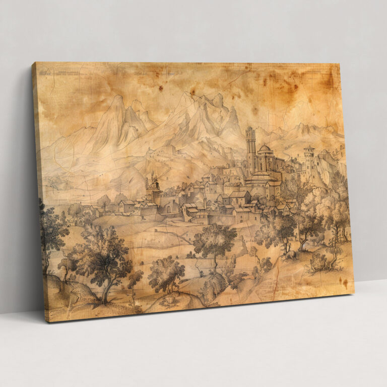 Rönesans Duvar Sanatı - Leonardo Da Vinci Duvar Dekorasyonu Ev Dekorasyonu Kanvas Tablo