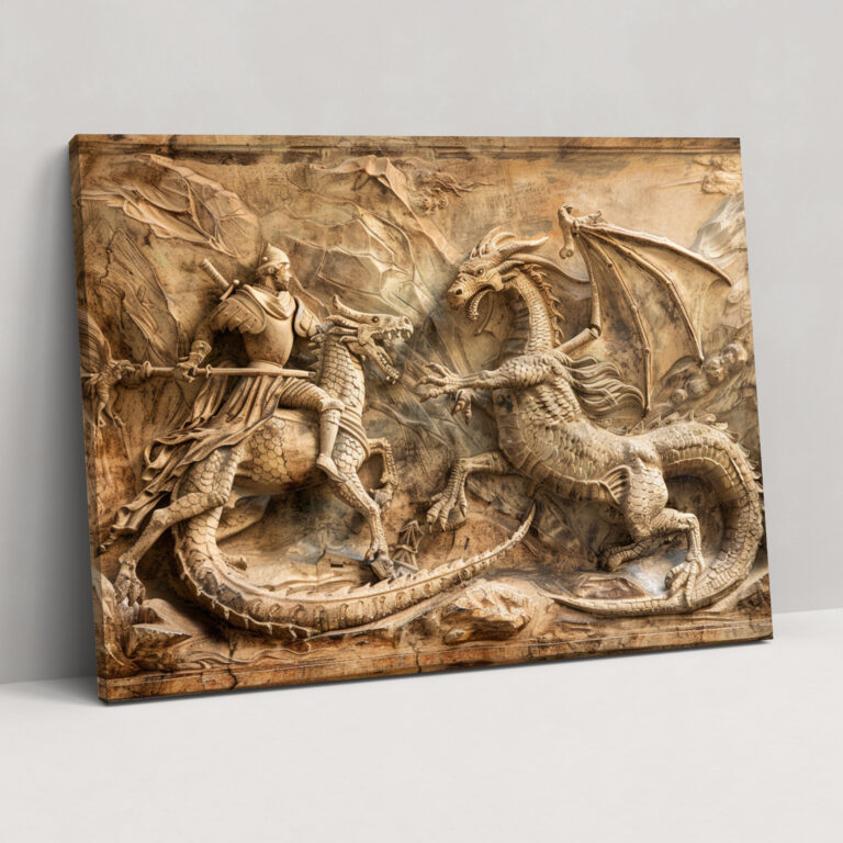 Mitolojik Duvar Sanatı - Leonardo Da Vinci Kanvas Tablo Duvar Dekorasyonu