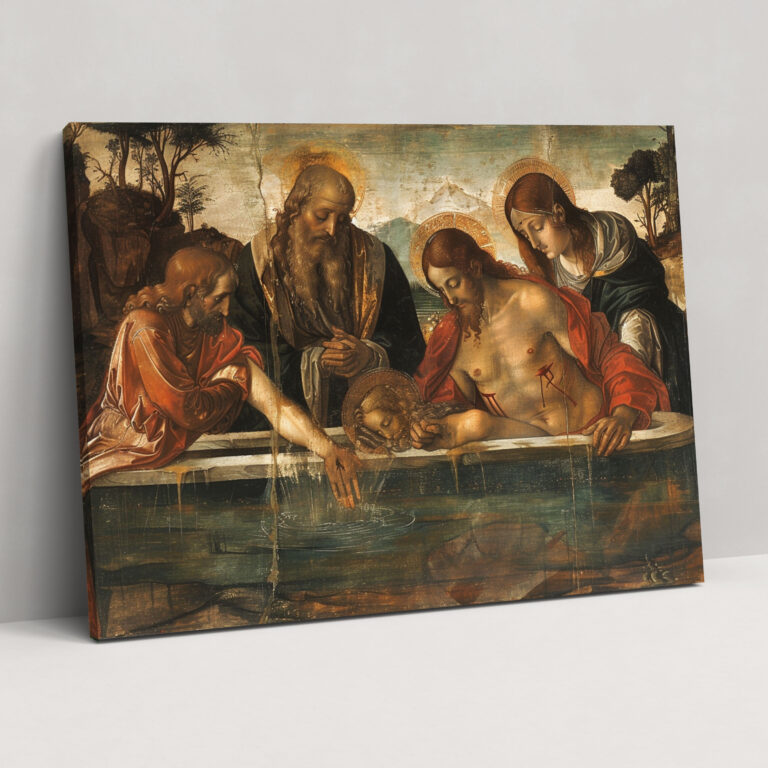Dini Manzaralar Leonardo Da Vinci Kanvas Tablosu - Ev Dekorasyonu için Leonardo Da Vinci Kanvas Tablosu