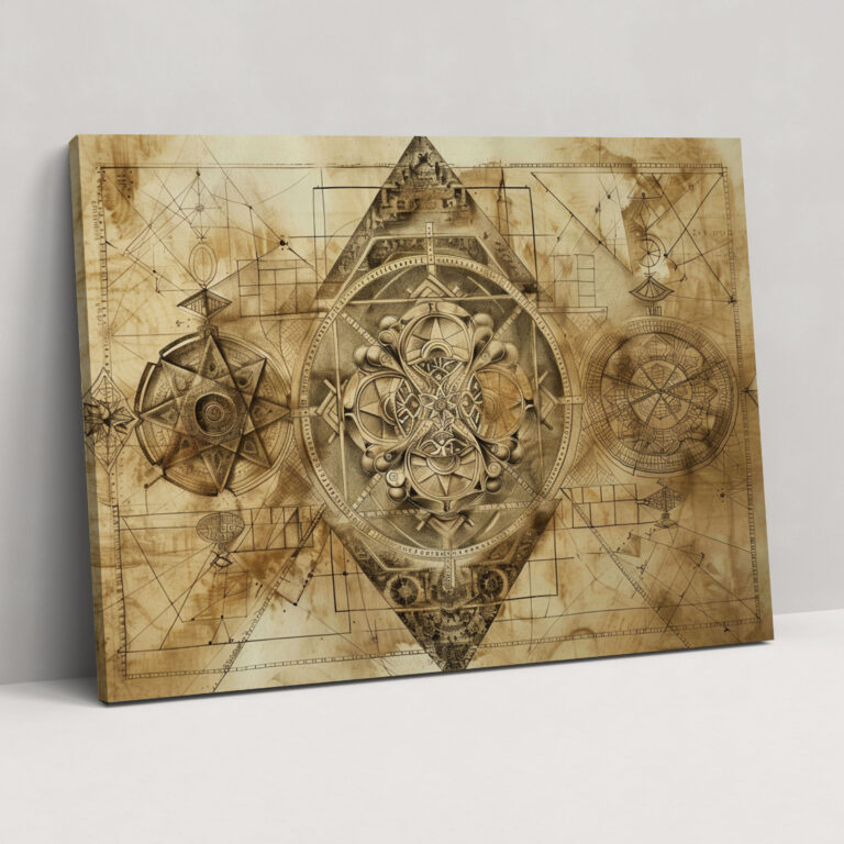 Leonardo Da Vinci Kanvas Tablo - Ev Dekorasyonu Duvar Dekorasyonu